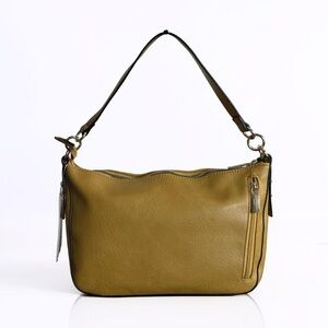 NWT Yellow Vegan Leather Shoulder Bag! NEW!